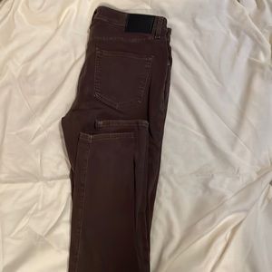 Express skinny jeans (color - brown)